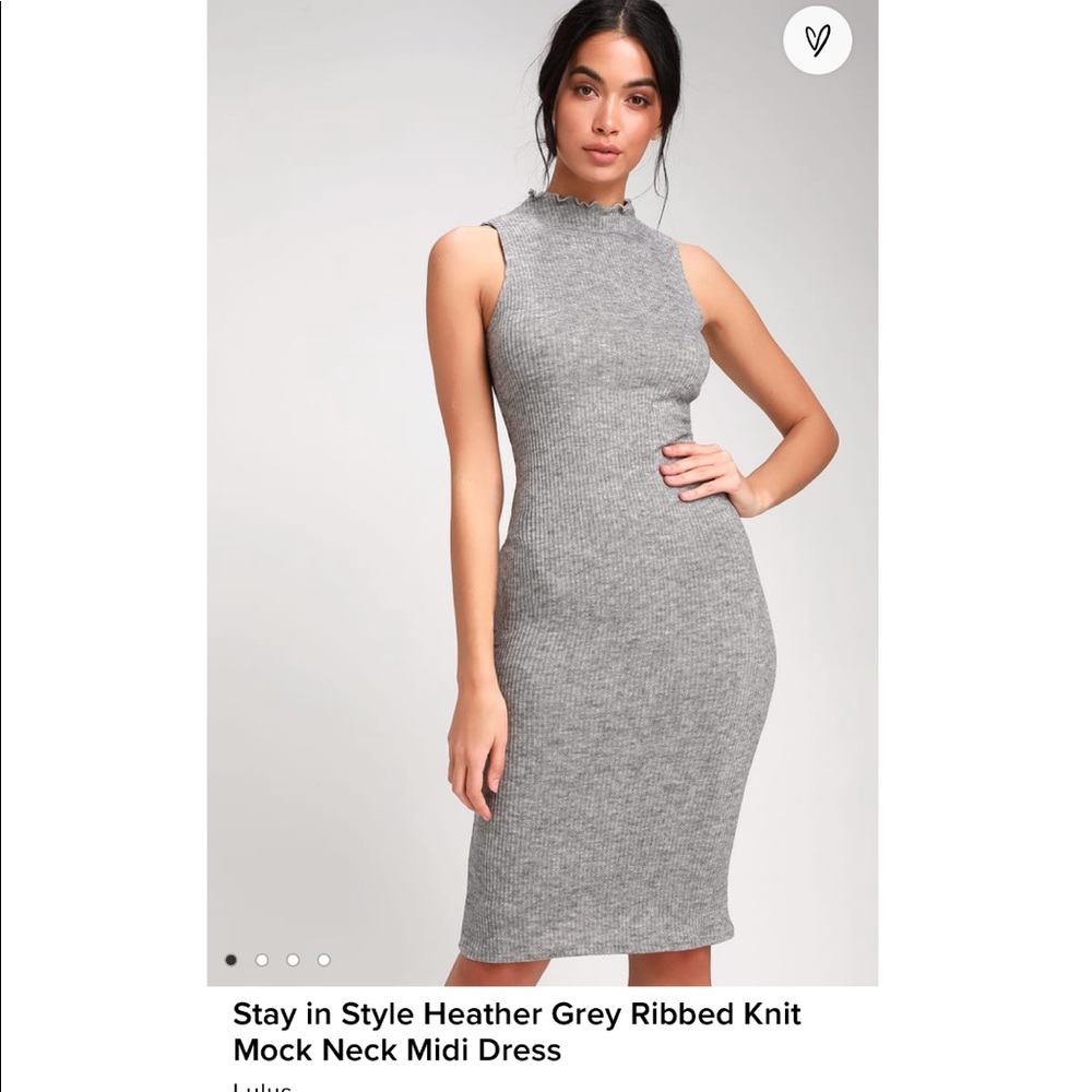 Knitted Mock Neck Dress